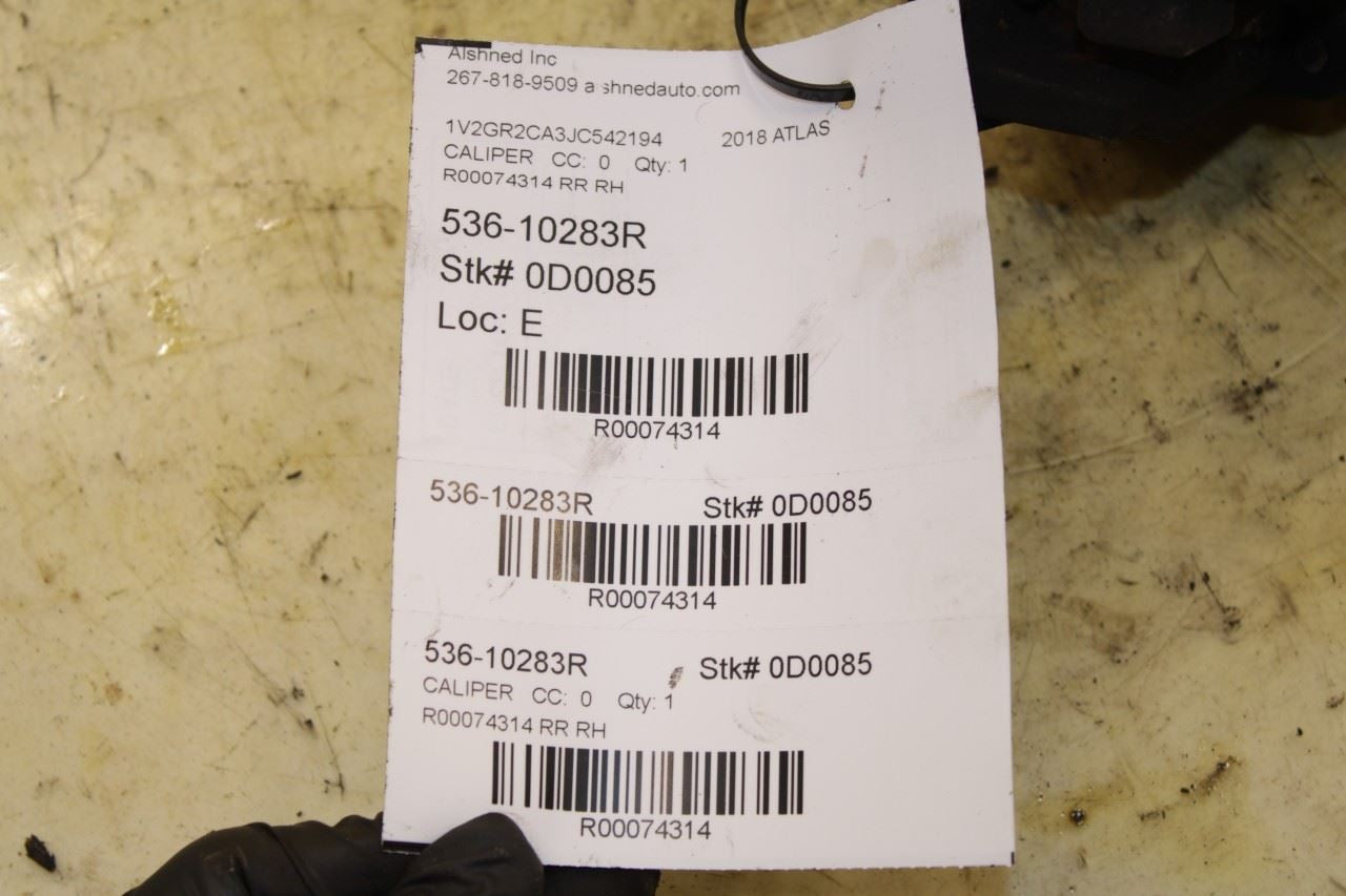2018-2023 Volkswagen Atlas S 3.6L Rear Right Disc Brake Caliper 3Q0-615-424-A - Alshned Auto Parts