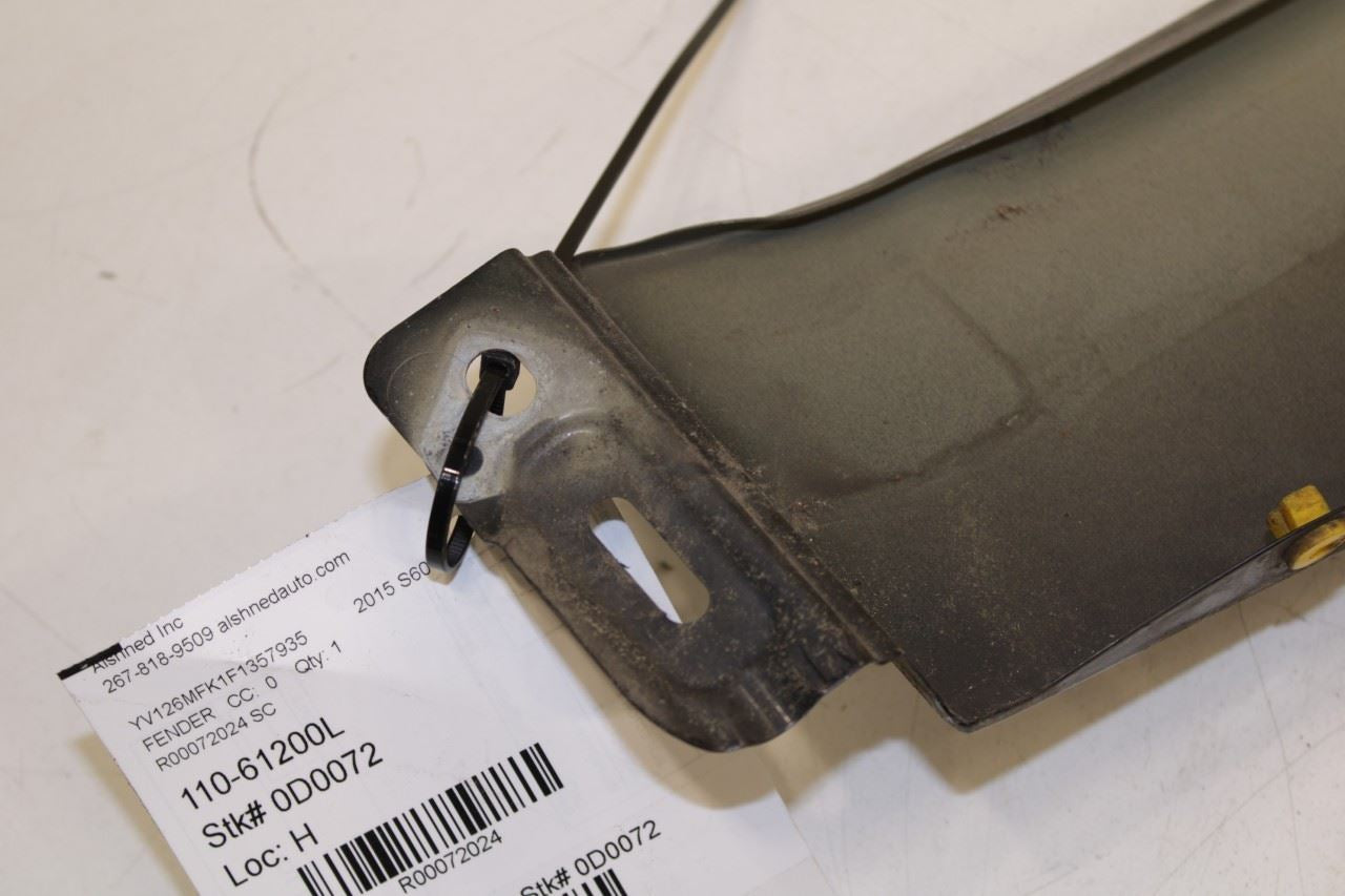 2014-2018 Volvo S60 T5 Premier Front Left Driver Side Fender Panel 31416208 OEM - Alshned Auto Parts