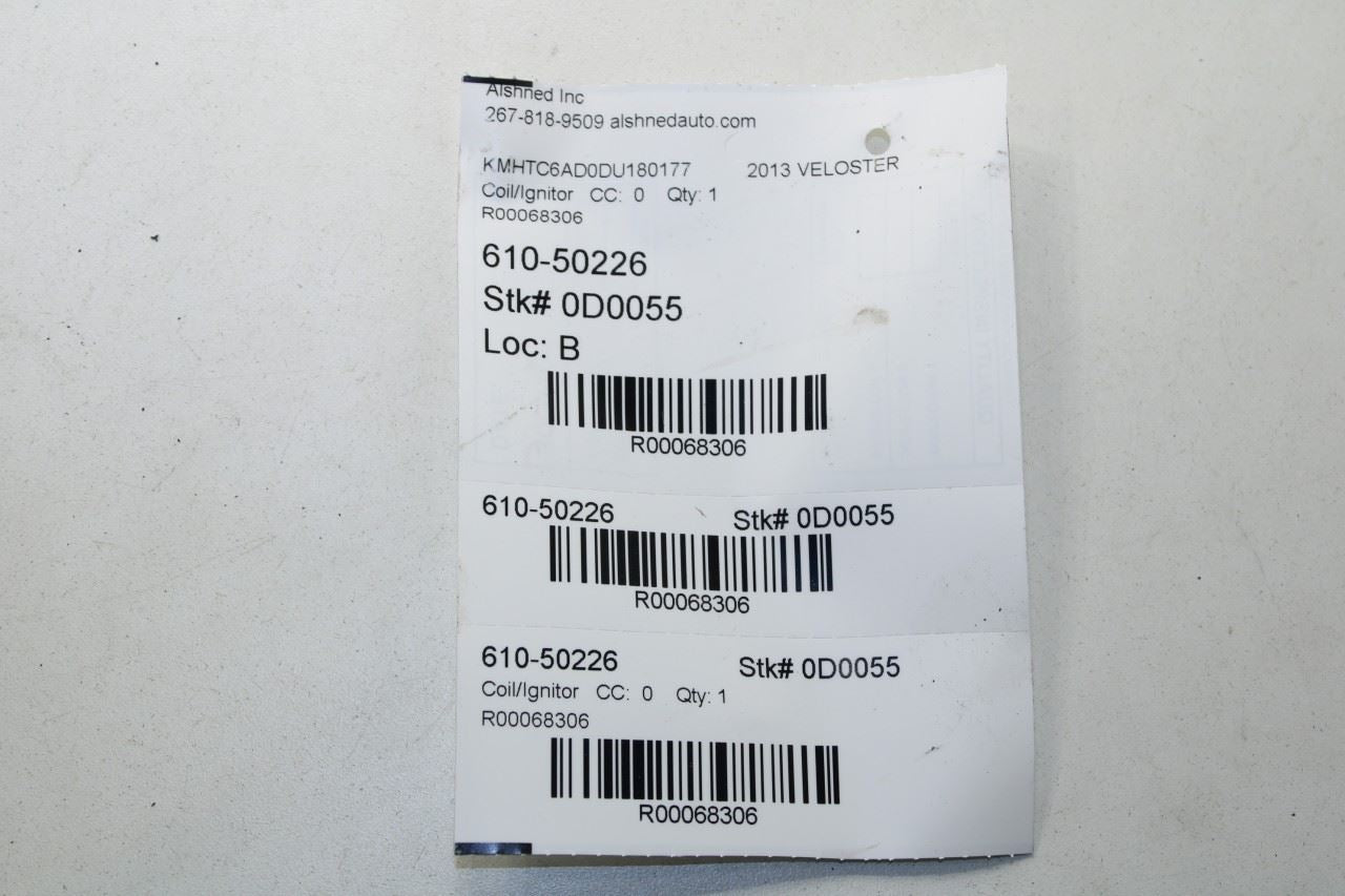 2011-2017 Hyundai Veloster Base 1.6L Ignition Coil Set of 4 27301-2B100 OEM - Alshned Auto Parts