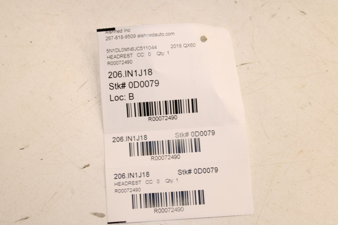 2016-2020 Infiniti QX60 3.5L FWD Front Right and Left Side Seat Headrest Set - Alshned Auto Parts