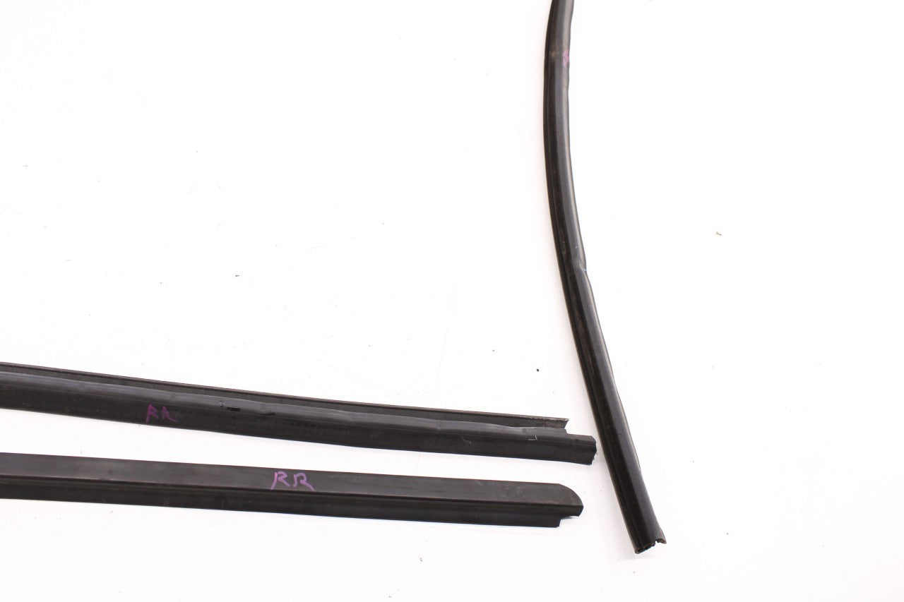 99-16 Ford F-250 Crew Cab Lariat Rear Right Door Run Channel w/ Weatherstrip Set - Alshned Auto Parts
