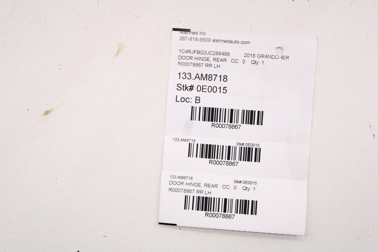 13-21 Jeep Grand Cherokee Limited Rear Left Side Door Hinge Upper and Lower Pair - Alshned Auto Parts