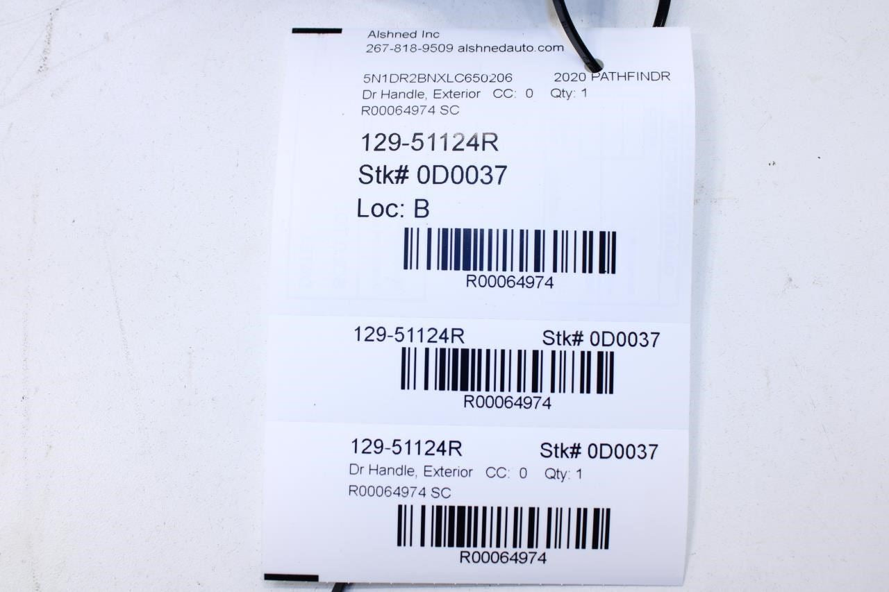 13-20 Nissan Pathfinder SV Rear Right Side Door Exterior Handle 82640-3TA0A OEM - Alshned Auto Parts