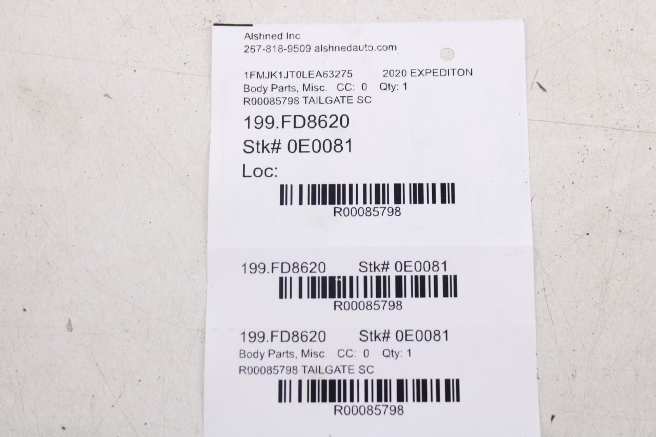 2018-2021 Ford Expedition Max XLT Rear Liftgate Exterior Molding JL1Z-7843400-D18