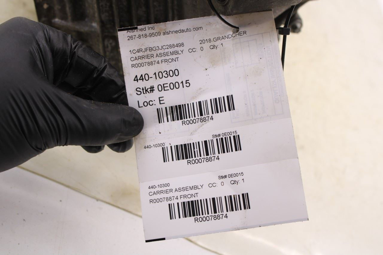 11-21 Jeep Grand Cherokee Limited 4WD Front Differential Carrier 3.45 ratio 73K - Alshned Auto Parts