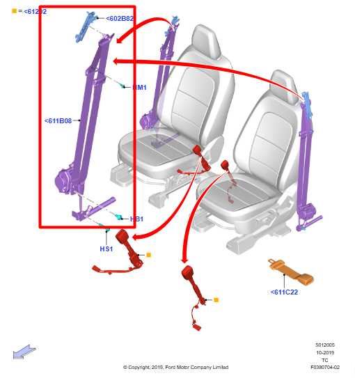 2020-25 Ford Escape SEL 2.0L AWD Front Passenger Right Side Seat Belt Retractor - Alshned Auto Parts