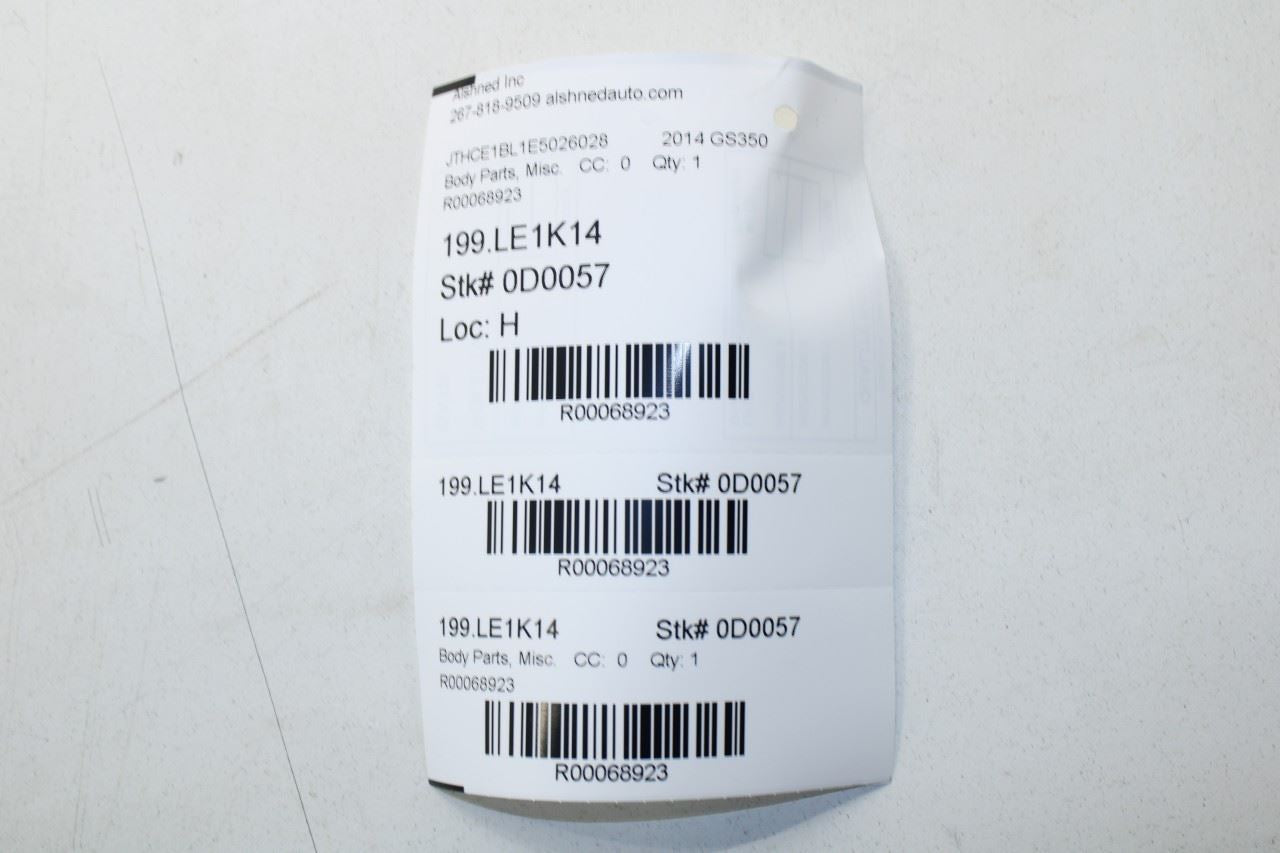 2013-2020 Lexus GS350 Rear Right Door Window Run Channel with Belt Outer Molding - Alshned Auto Parts