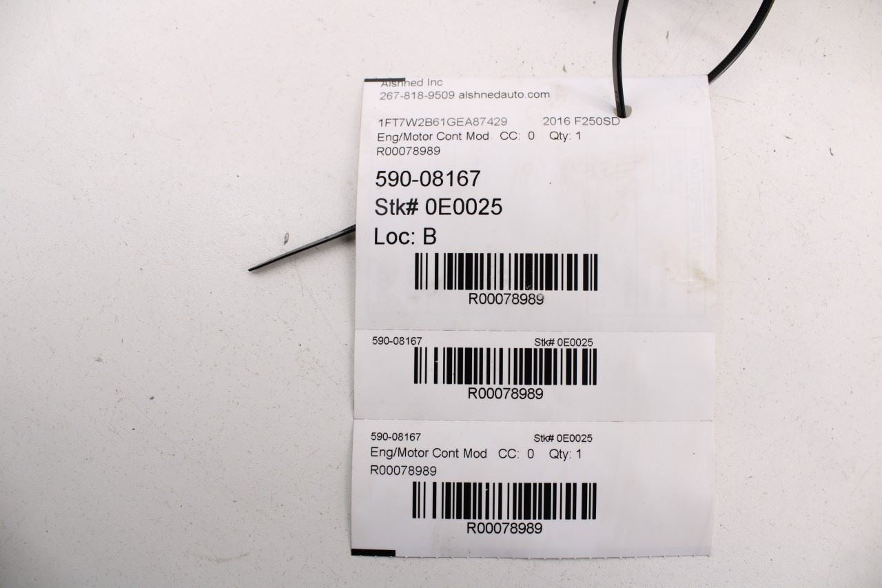 11-2016 Ford F250 Lariat 6.2L Engine Computer Control Module FC3A-12A650-ZA OEM - Alshned Auto Parts
