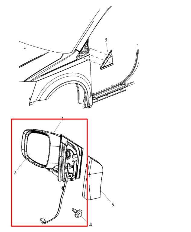 08-20 Dodge Grand Caravan GT 3.6L Front LH Side Rear View Mirror 1AB73TZZAM OEM1