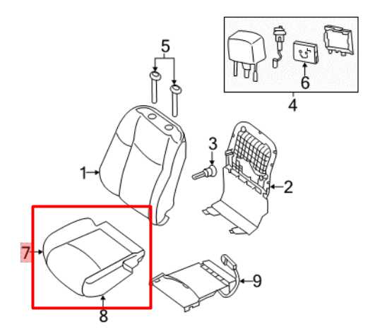 2016-20 Nissan Pathfinder SV Front Right Side Seat Lower Cushion 87311-3KA3A OEM - Alshned Auto Parts