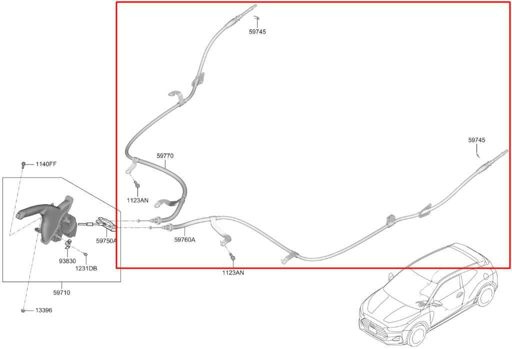 19-21 Hyundai Veloster FWD Rear RH and LH Side Emergency Brake Parking Cable Set - Alshned Auto Parts