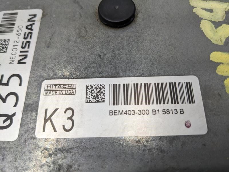 14-18 Nissan Rogue SV 2.5L Engine Computer Control Module ECU ECM 237034BA1A OEM - Alshned Auto Parts
