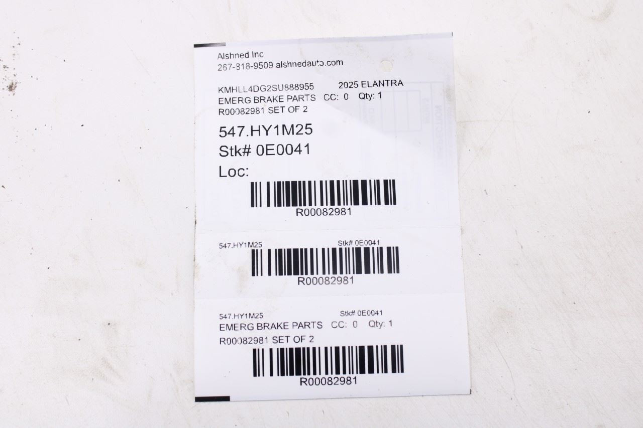 21-26 Hyundai Elantra SE FWD Rear Parking Brake Release Cable Right and Left Set12