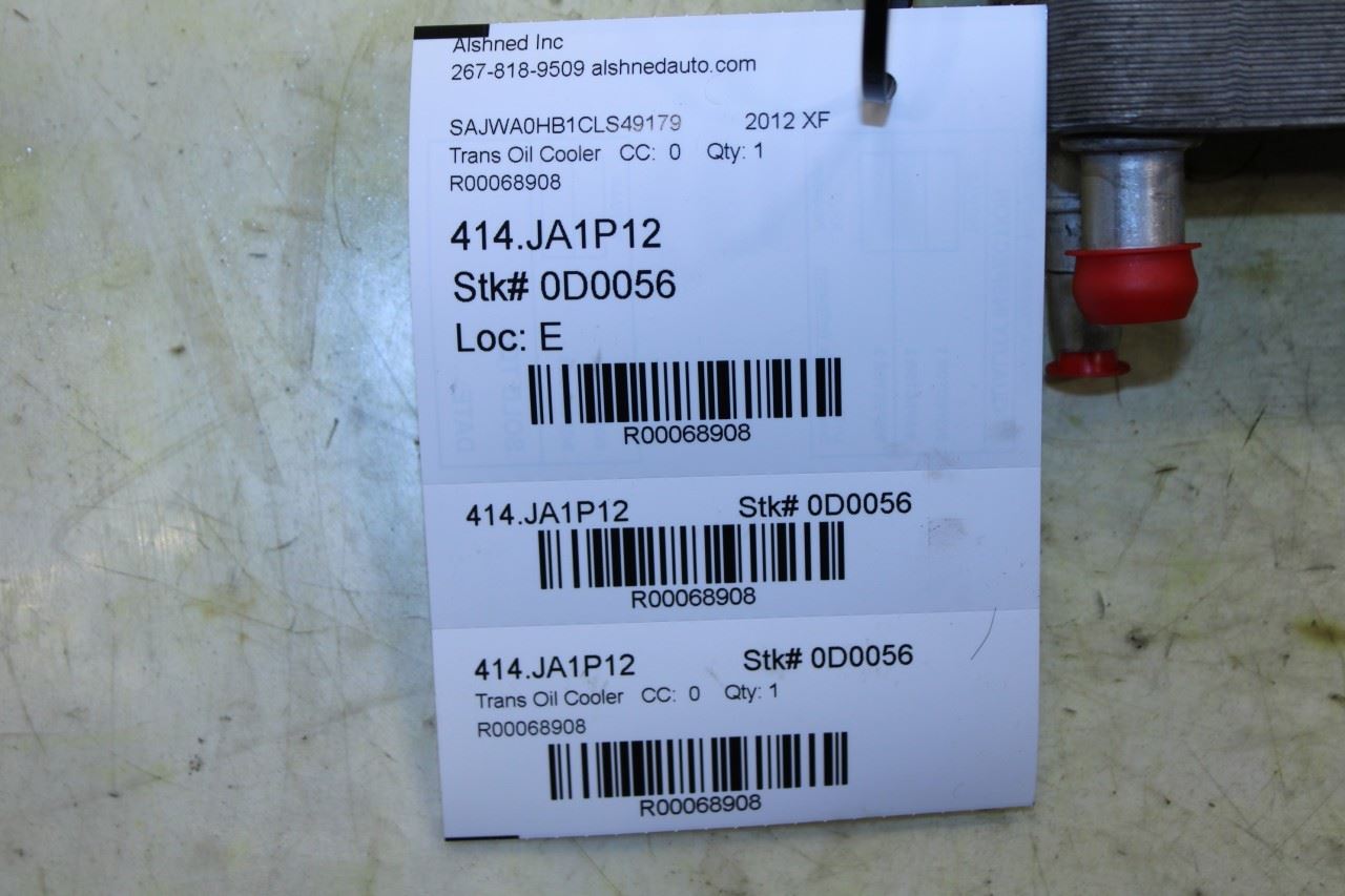 2010-2015 Jaguar XF 5.0L Automatic Transmission Oil Cooler AW83-7A095-AA OEM - Alshned Auto Parts