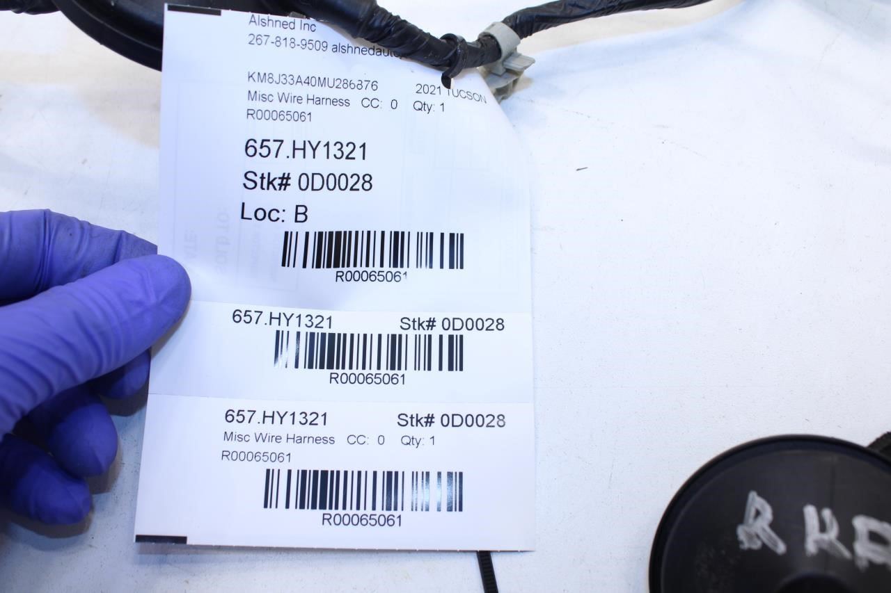 2019-2021 Hyundai Tucson Value Rear Right Passenger Side Door Wire Harness12