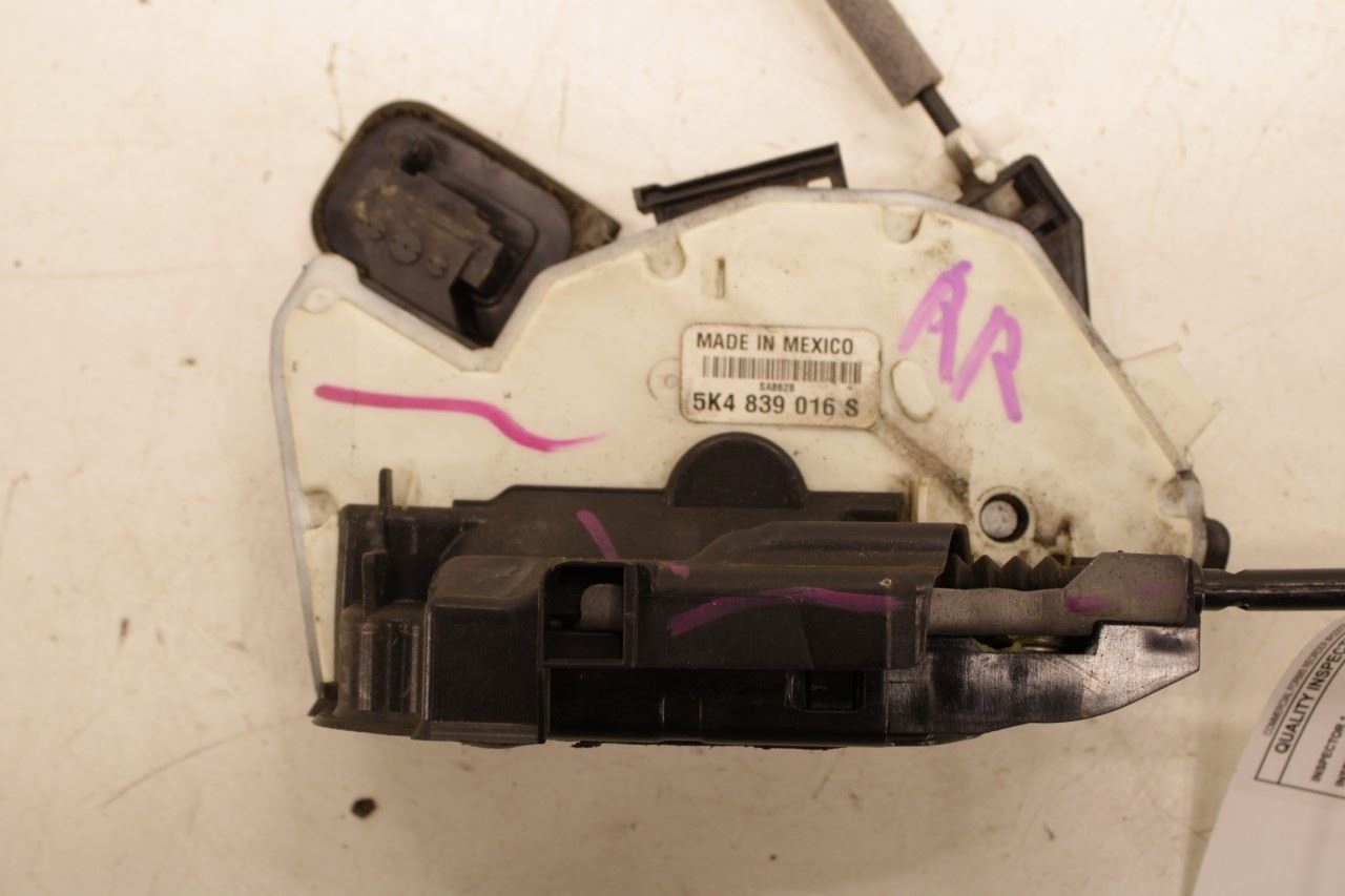 2012-2017 Volkswagen Passat SE Rear Right Door Lock Latch Actuator 5K4-839-016-S - Alshned Auto Parts