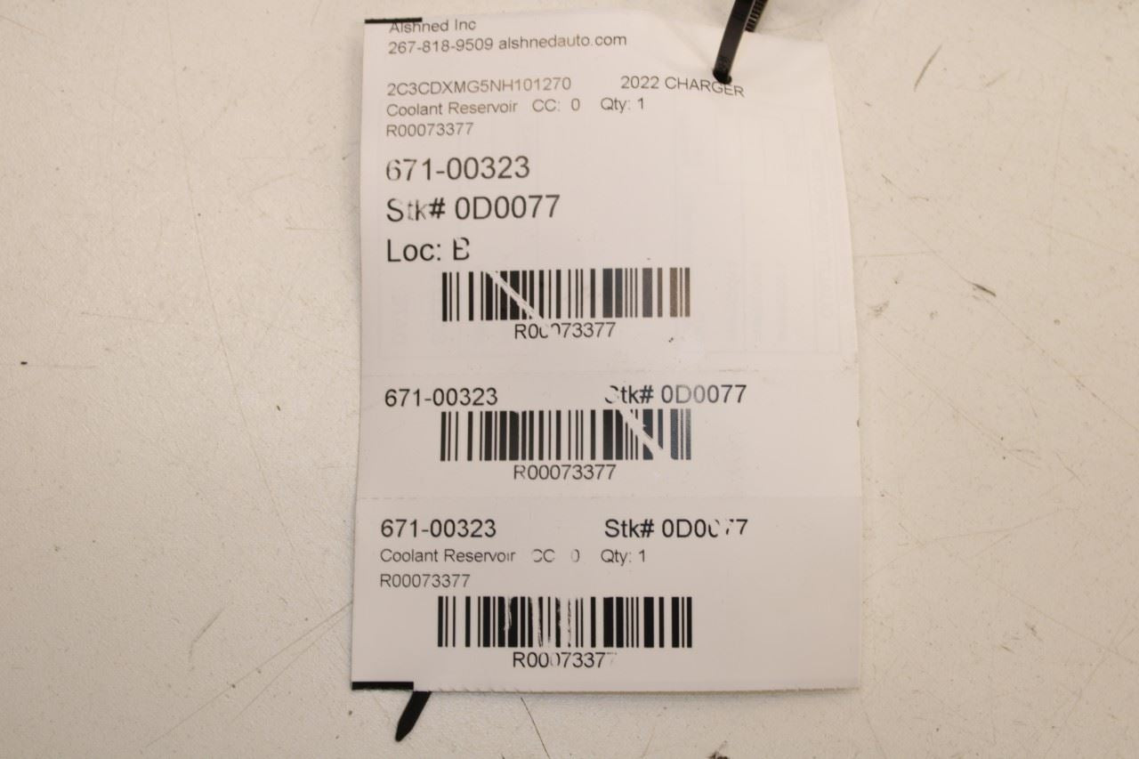 2011-2023 Dodge Charger GT AWD 3.6L Radiator Coolant Reservoir Bottle 55111260AF - Alshned Auto Parts