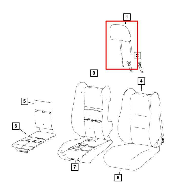 2012-21 Jeep Grand Cherokee Limited 3.6L Front Right or Left Side Seat Headrest1