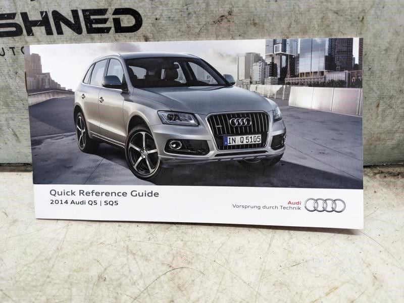 2014 Audi Q5 / SQ5 Owners Manual Set with Case 141-561-8RB-23 OEM - Alshned Auto Parts