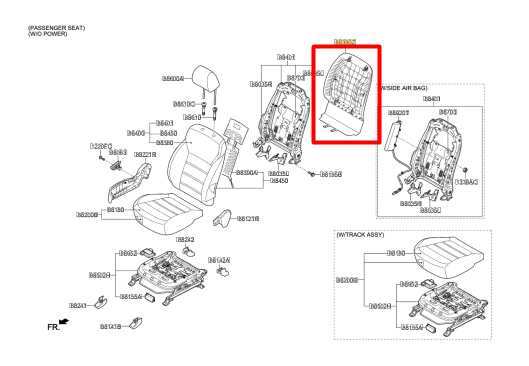 19-20 Kia Sorento LX 3.3L Front Passenger Right Side Seat Back Panel Cover Trim - Alshned Auto Parts