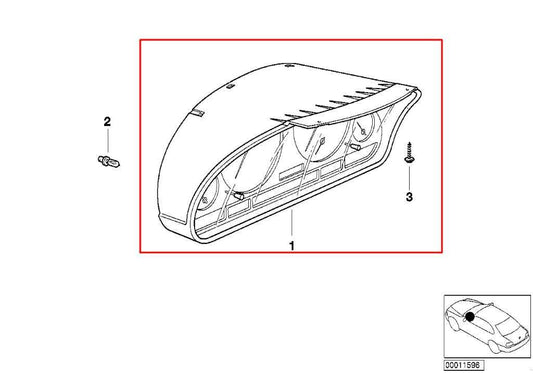 1997-2000 BMW 528i Speedometer Gauge Instrument Cluster 240K Mileage 62118372356 - Alshned Auto Parts