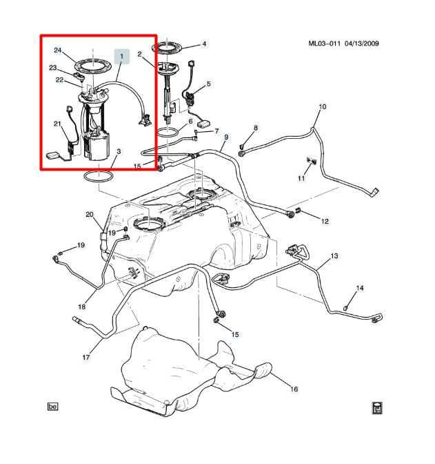2012-2017 Chevrolet Equinox LS 2.4L Fuel Pump Assembly 13584707 OEM - Alshned Auto Parts