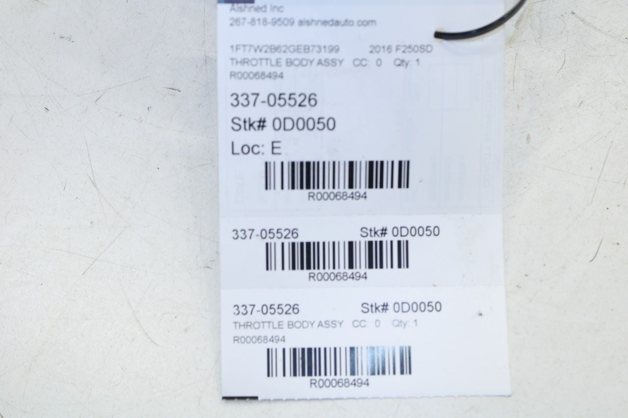 15-19 Ford F250 Lariat Crew Cab 6.2L Fuel Injection Throttle Body FR3E-9F991-AA - Alshned Auto Parts