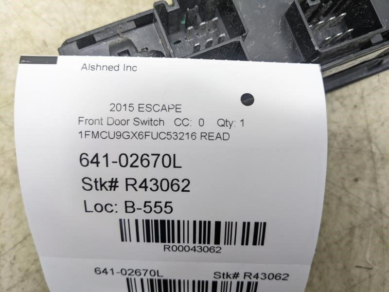 2013-2019 Ford Escape FR LH Master Power Window Switch BM5T-14A132-AA OEM *ReaD* - Alshned Auto Parts