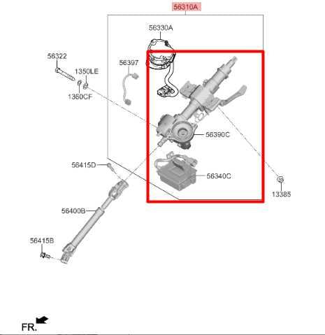 2019-2021 Hyundai Tucson Value 2.0L FWD Steering Column Assembly 56310-D3210 OEM - Alshned Auto Parts