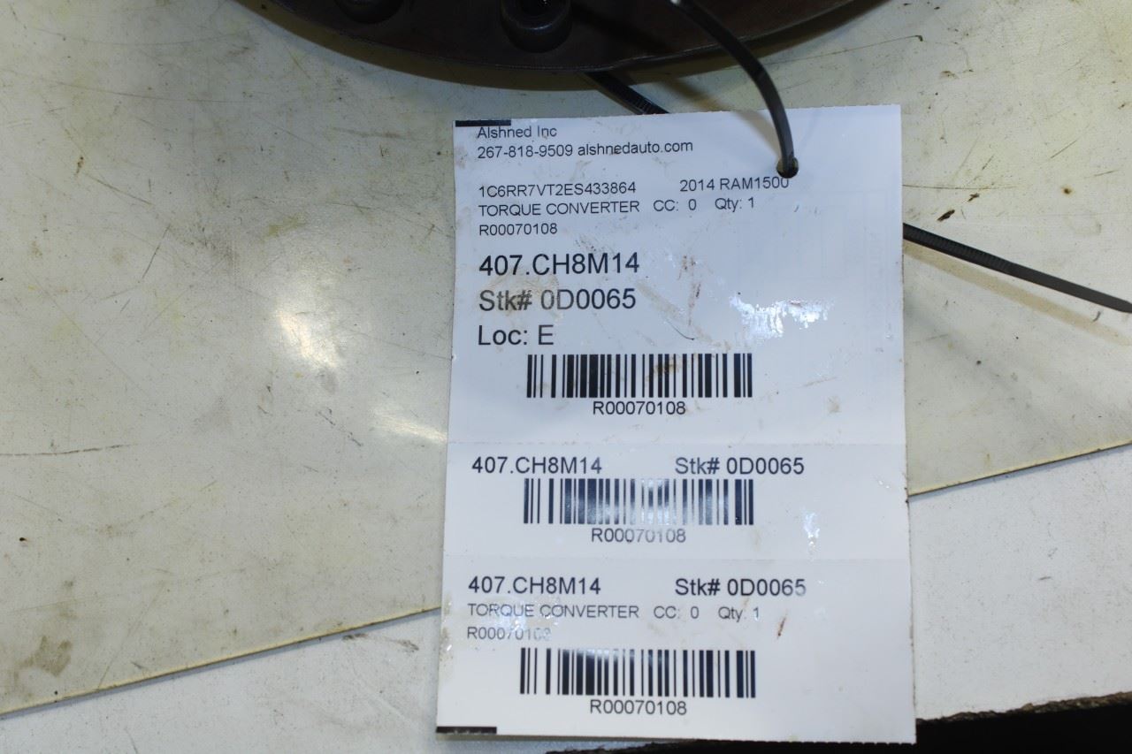 2013-2017 RAM 1500 Crew Cab Laramie 5.7L Automatic Transmission Torque Converter - Alshned Auto Parts
