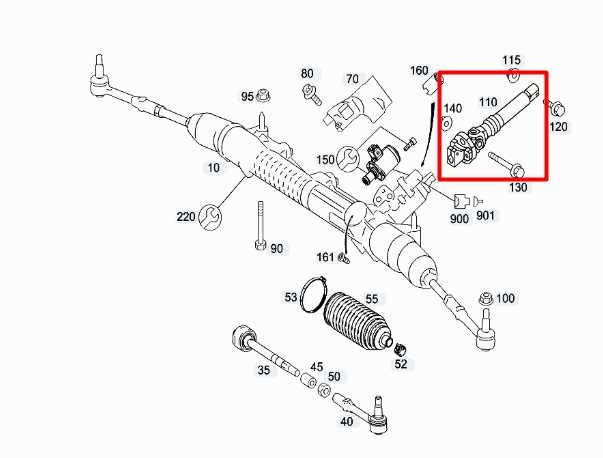 2007-11 Mercedes-Benz S550 Steering Column Intermediate Shaft 221-462-06-78 OEM - Alshned Auto Parts