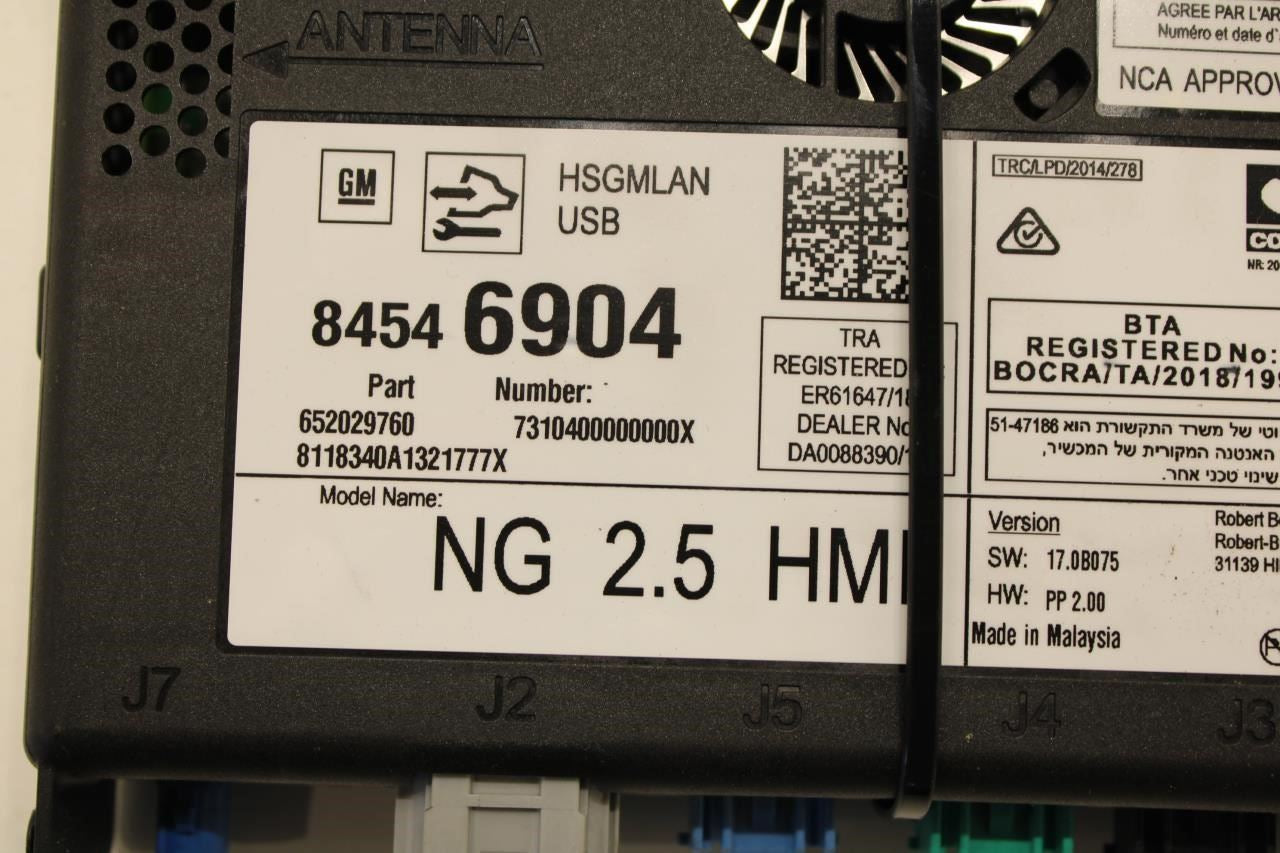 2018-2019 GMC Acadia SLT-1 HMI Infotainment Display Control Module 84546904 OEM - Alshned Auto Parts