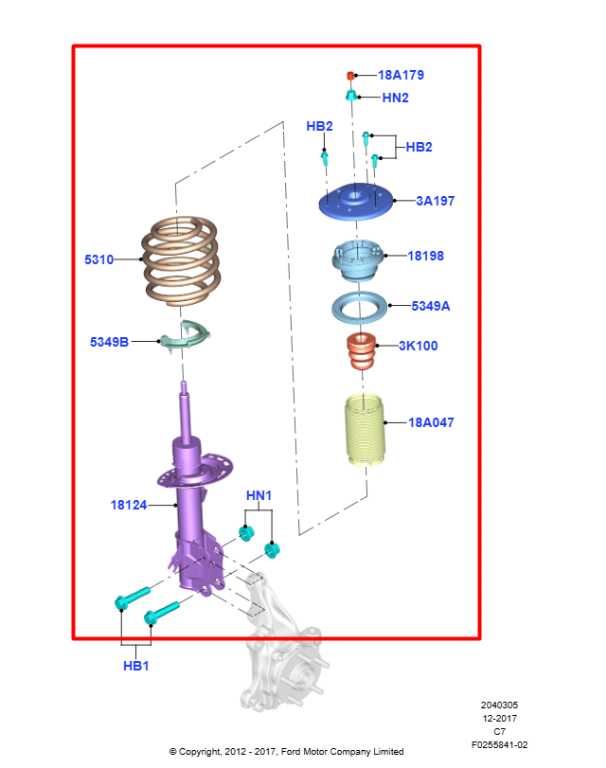 13-20 Ford Fusion 2.0L 4WD Front Left Side Shock Strut Absorber HG9C-18K001-BNA1