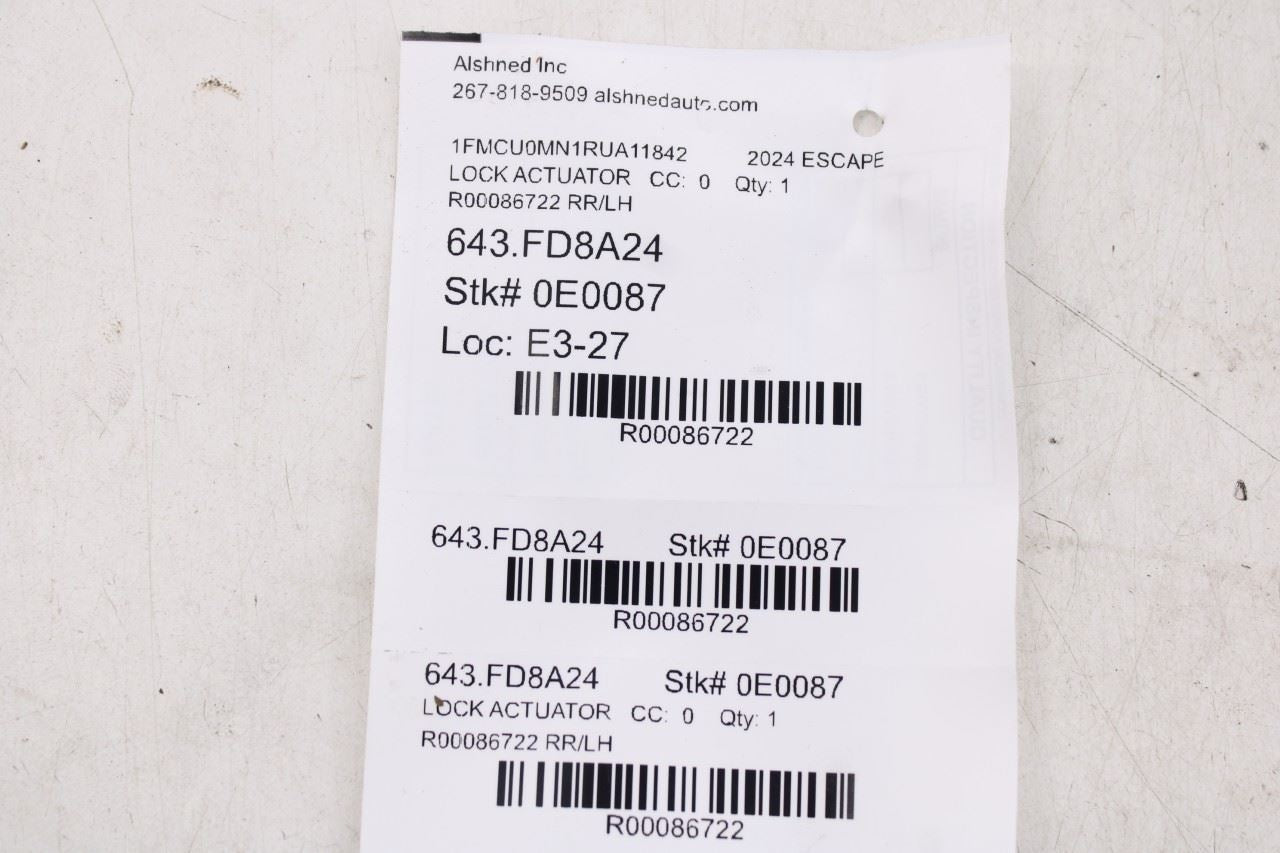 2023-2026 Ford Escape ST Rear Left Driver Side Door Lock Latch Actuator11