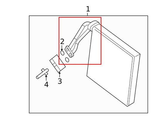 2014-20 Infiniti QX60 Pure 3.5L HVAC AC Heater Evaporator Core Suction Hose Tube - Alshned Auto Parts