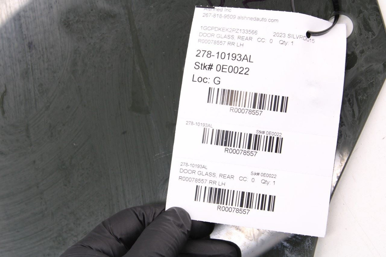 2019-2024 Chevrolet Silverado LT-L Rear Left Side Door Window Glass 85013703 OEM - Alshned Auto Parts