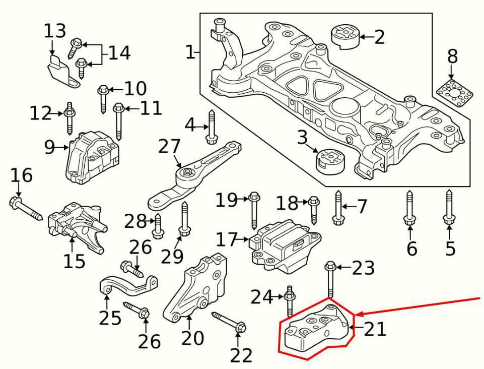 12-22 Volkswagen Passat SE Left Side Auto Transmission Mount Bracket 1K0199117AB - Alshned Auto Parts