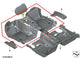 22-24 BMW 430i xDrive Gran Coupe 2.0L Front 1st Row Interior Floor Carpet Liner - Alshned Auto Parts