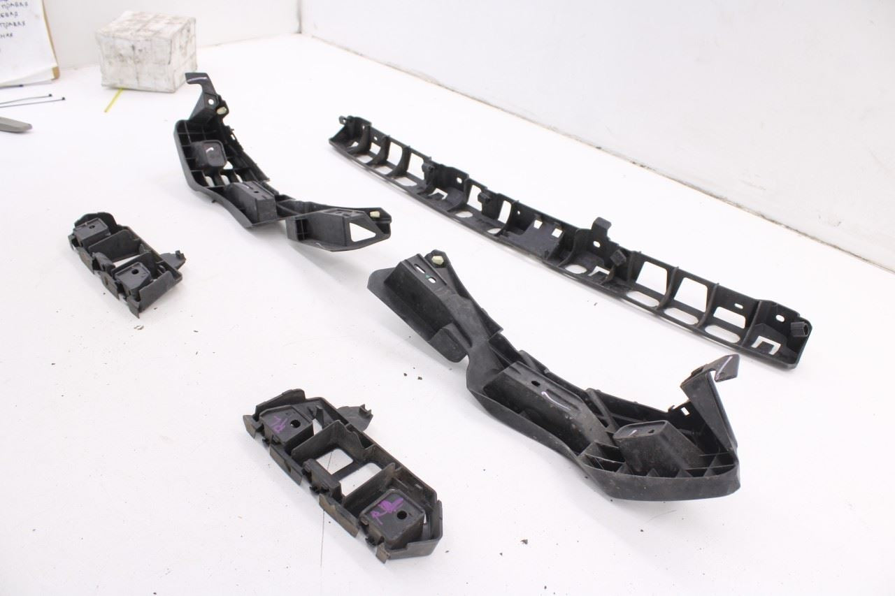 11-14 Porsche Cayenne S Rear Bumper Center and RH LH Side Support Mount Brackets8