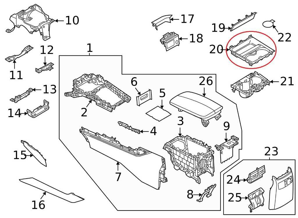 2024-2025 Mazda CX-30 2.5 S Front Center Console Cup Holder Panel DMST-G039X OEM - Alshned Auto Parts