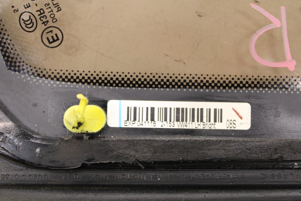 12-19 Volkswagen Passat SE Rear Left Side Quarter Window Glass 561-845-297-K-NVB - Alshned Auto Parts