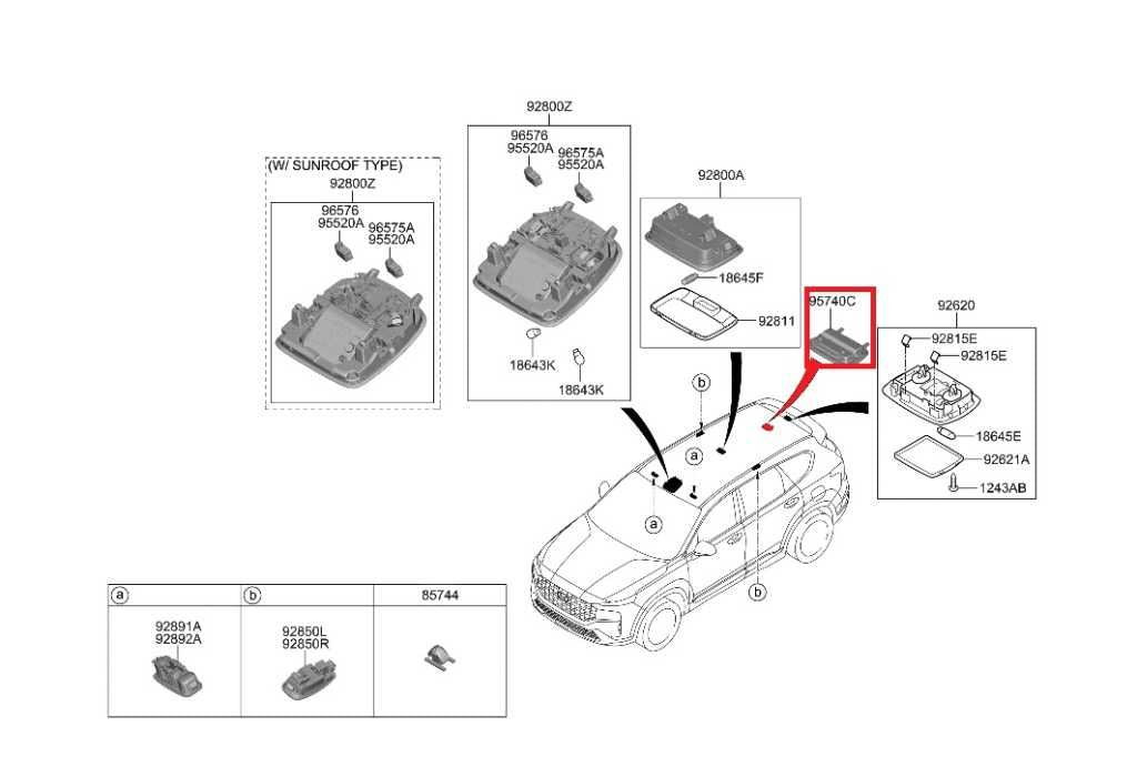 19-23 Hyundai Santa Fe SEL Inner Rear Roof Occupant Alert Sensor 95740-S1400-YGE1