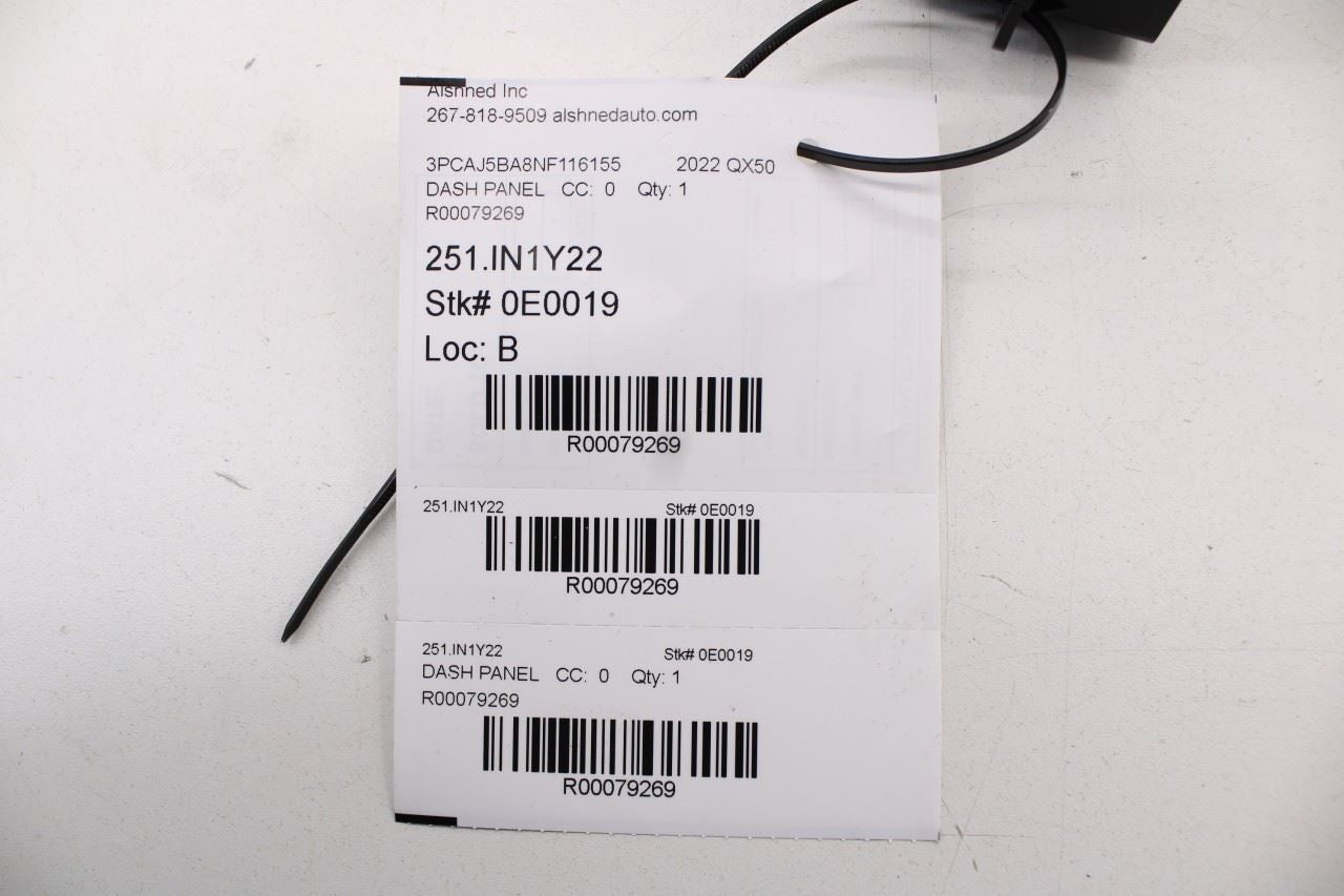 19-25 Infiniti QX50 Luxe FWD Center Console Multifunction Switch 28395-5NA0C OEM - Alshned Auto Parts