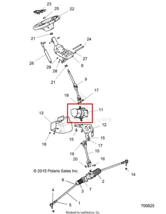2017-2023 Polaris RZR XP 1000 1.0L Electronic Power Steering Motor 2413483 OEM - Alshned Auto Parts
