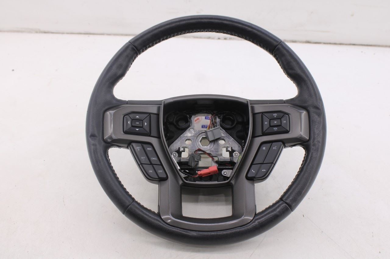 18-21 Ford Expedition Max XLT 3.5L 4WD Steering Wheel Leather w/ Control Buttons - Alshned Auto Parts