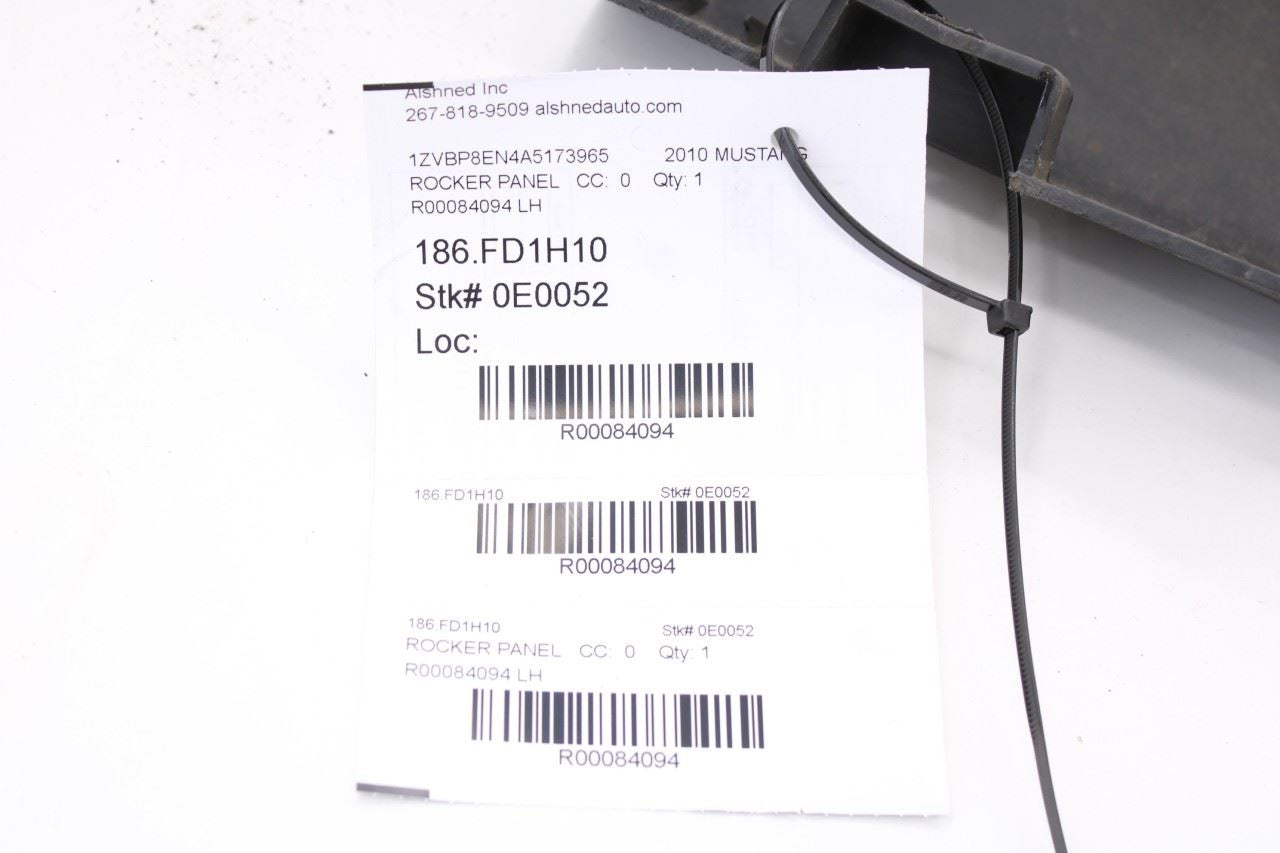 2010-2012 Ford Mustang Conv V6 Left Rocker Skirt Panel Molding BR3Z-6310177-AB - Alshned Auto Parts
