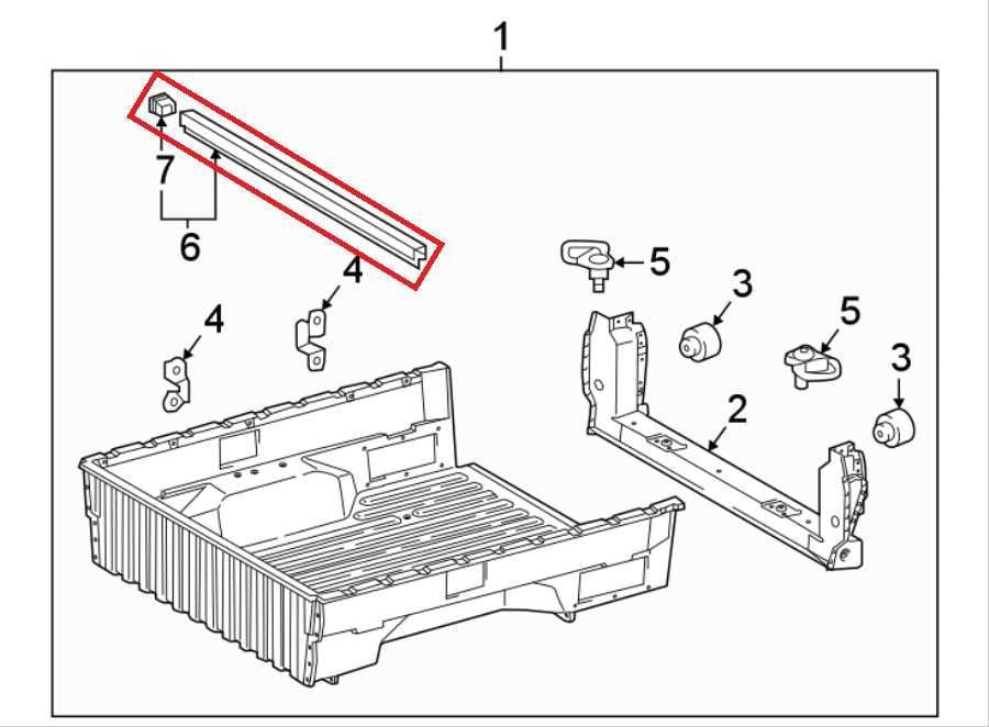 16-23 Toyota Tacoma Truck Bed Rail Front Reinforcement Header Board 65409-04010 - Alshned Auto Parts