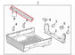 16-23 Toyota Tacoma Truck Bed Rail Front Reinforcement Header Board 65409-04010 - Alshned Auto Parts