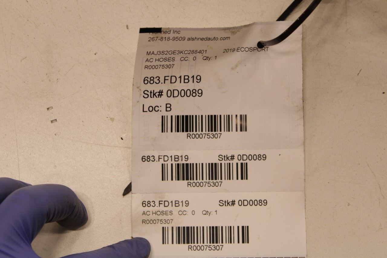 2018-2021 Ford EcoSport SE 1.0L FWD AC Conditioning Discharge Tube Hose Pipe - Alshned Auto Parts