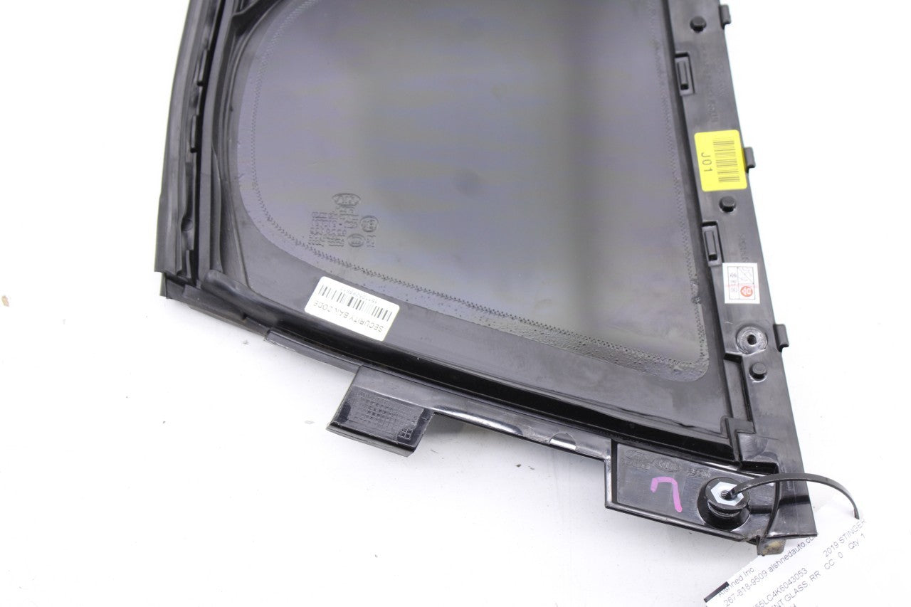 2018-2023 KIA Stinger GT2 AWD Rear Left Side Door Window Fixed Vent Glass *ReaD* - Alshned Auto Parts